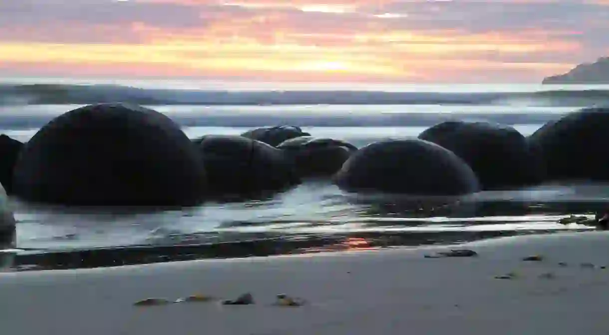 Moeraki Boulders at dawn