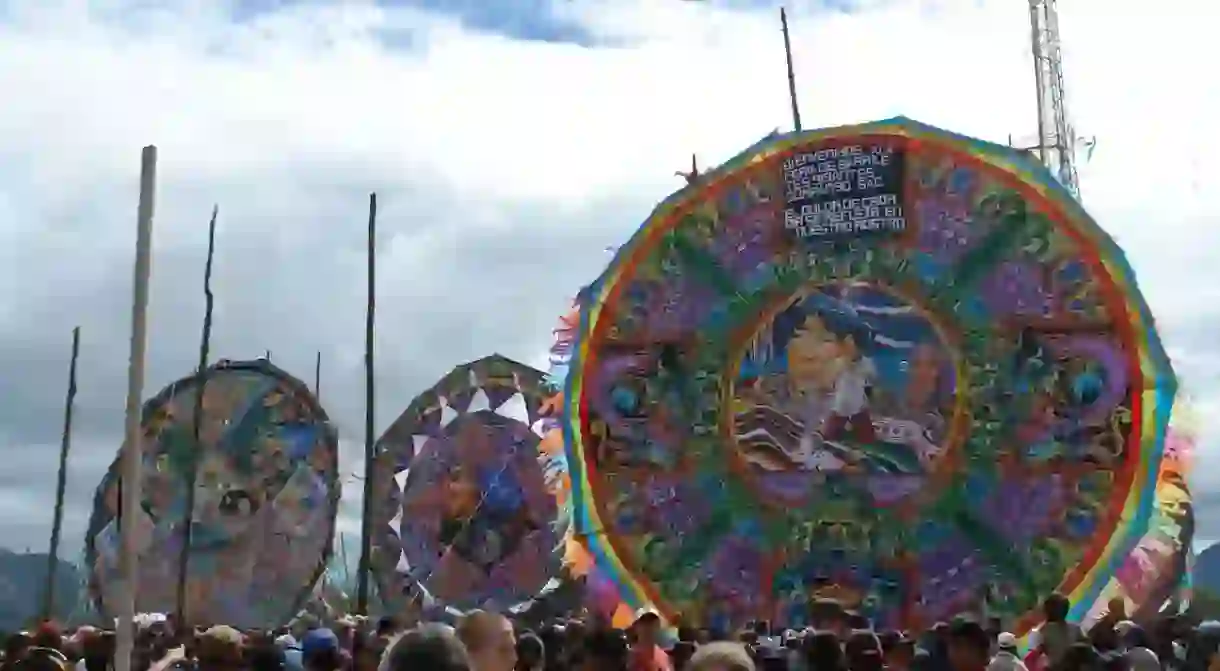 Giant kites at Sumpango, Guatemala