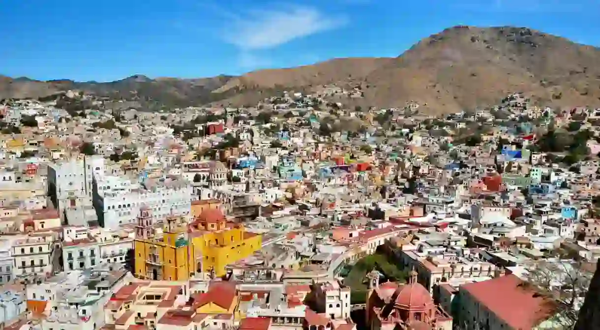 The view over Guanajuato, Mexico