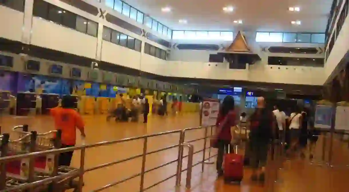 Check-in counters at Don Mueang International Airport