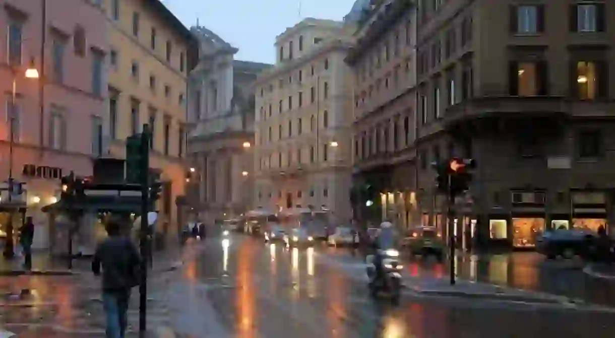 Rome in the rain