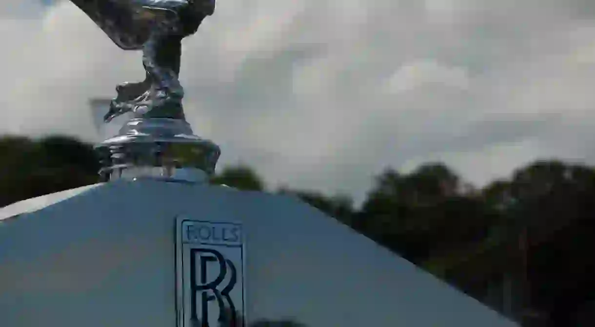 The famous Flying Lady on a Rolls Royce car