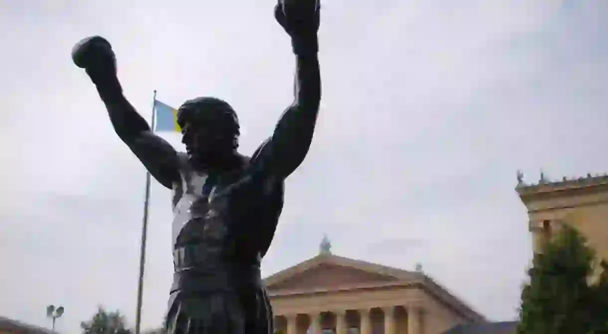 Rocky statue 