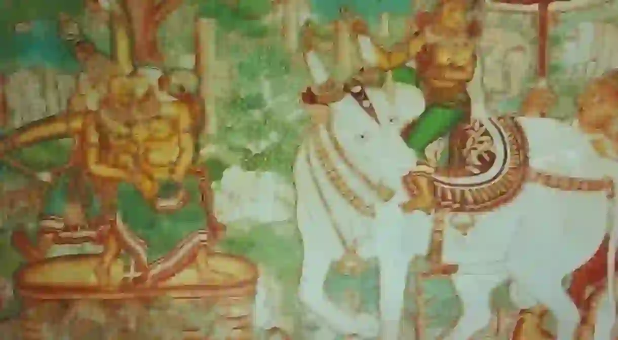 Mural art in Mattancherry Palace Museum