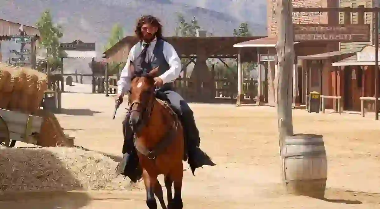 A Wild West re-enactment in Fort Bravo, Almeria