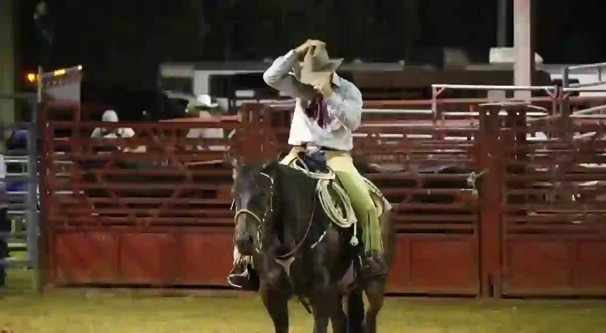 Cowboy at rodeo