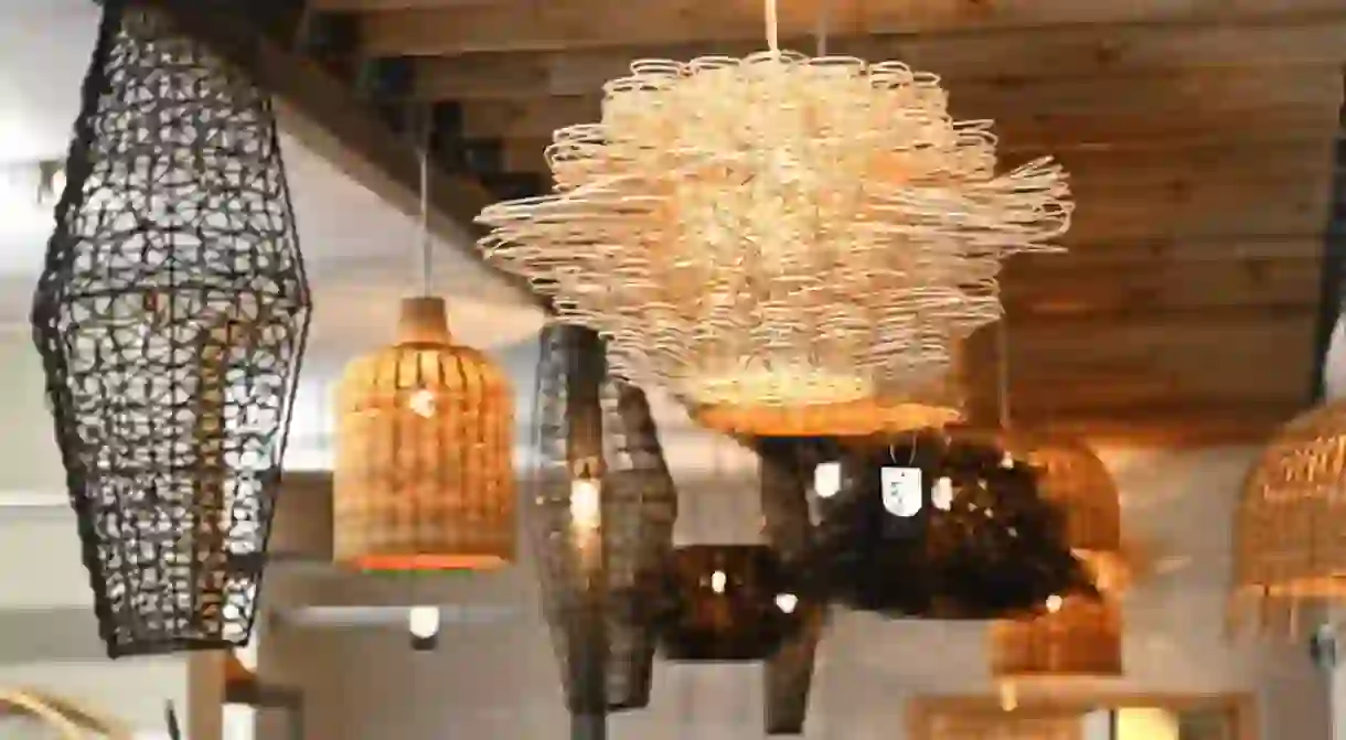 Intricate handcrafted light fittings