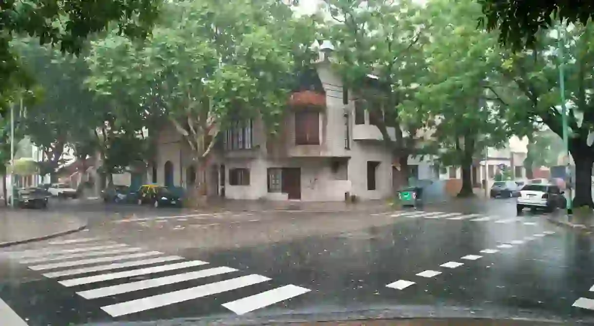 A downpour in Buenos Aires