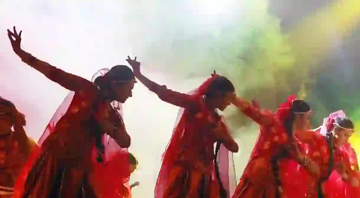 Dancers performing at Trination Mega Festival