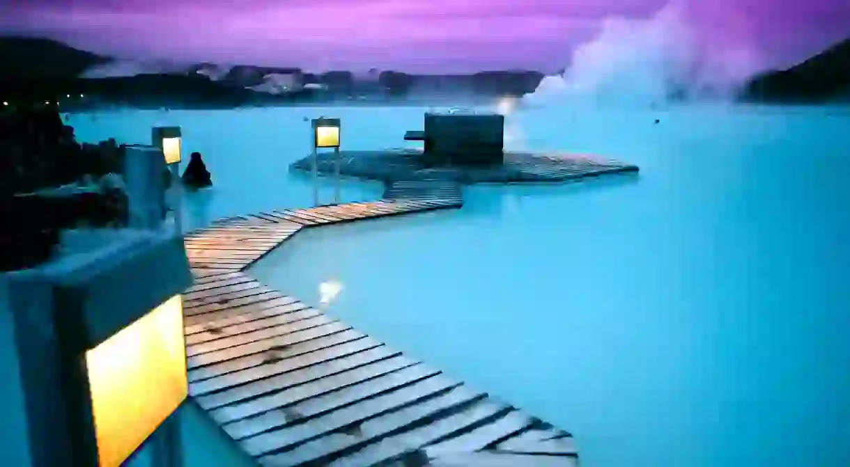 Thermal springs blue lagoon Reykjavik Iceland