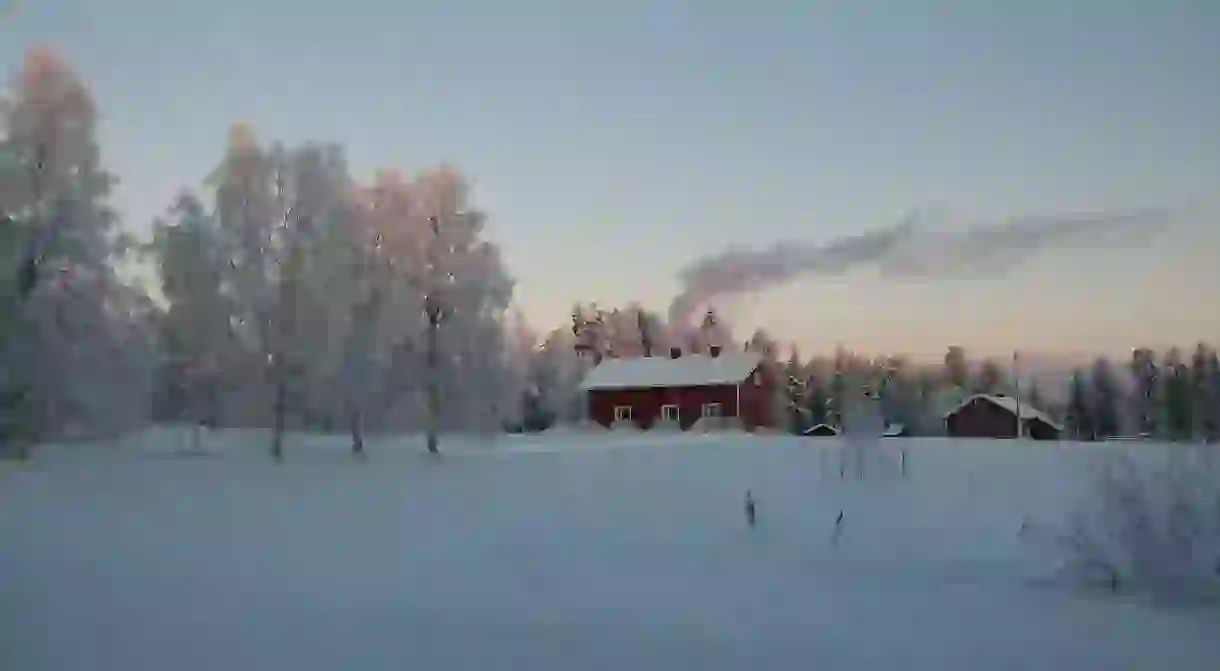 Finnish wooden house