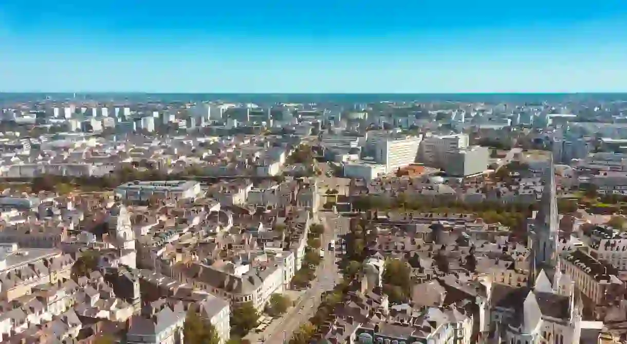 Nantes from the sky