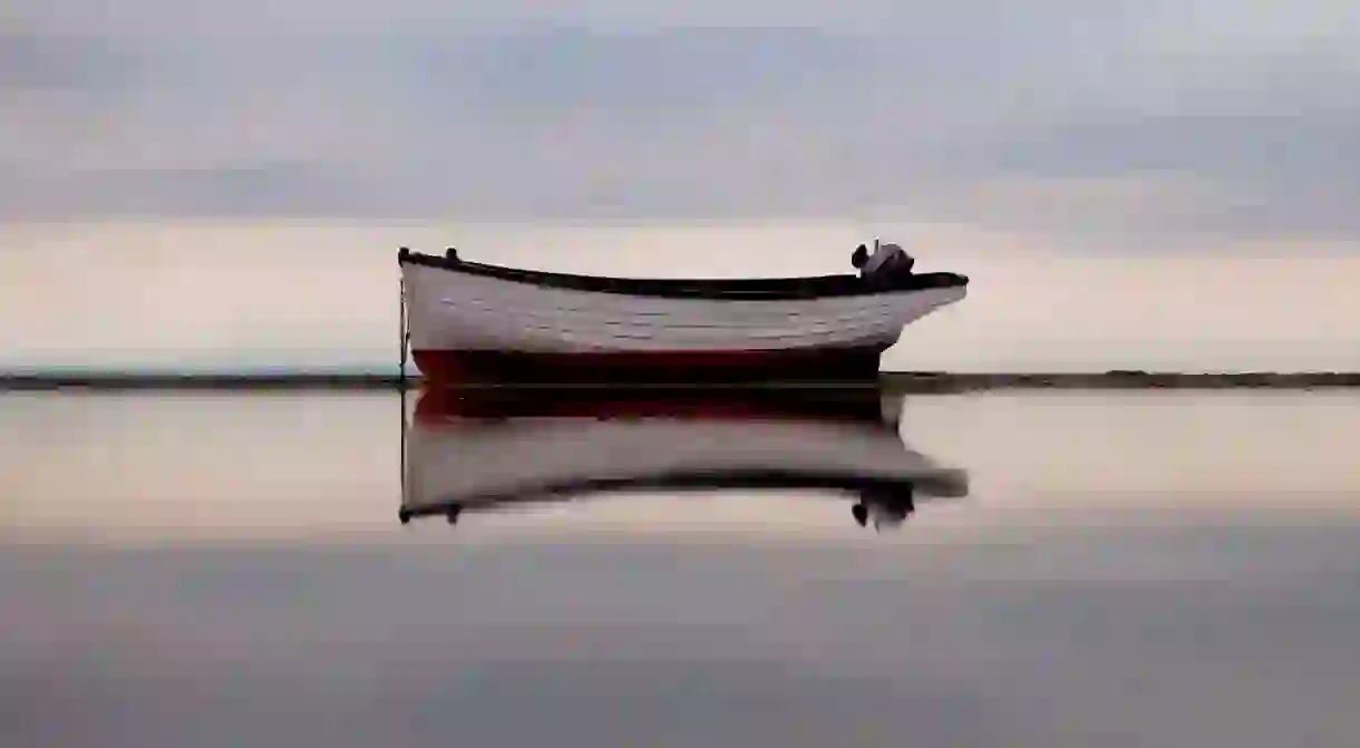 Boat and reflection, Isle of Wight