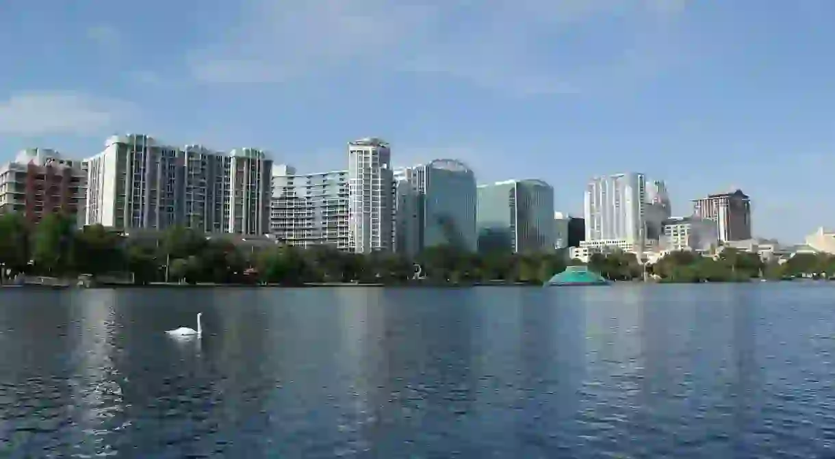 Downtown Orlando, Florida, skyline.