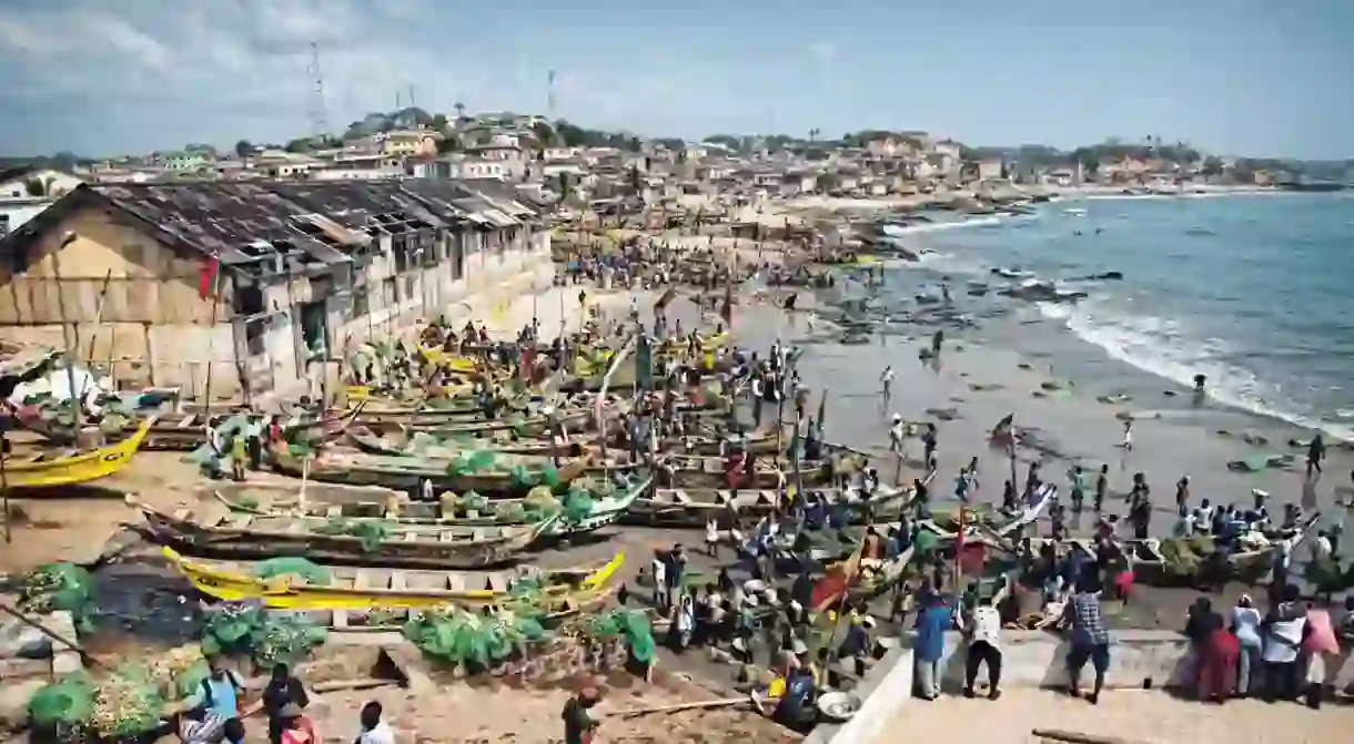 Cape Coast beach, Ghana