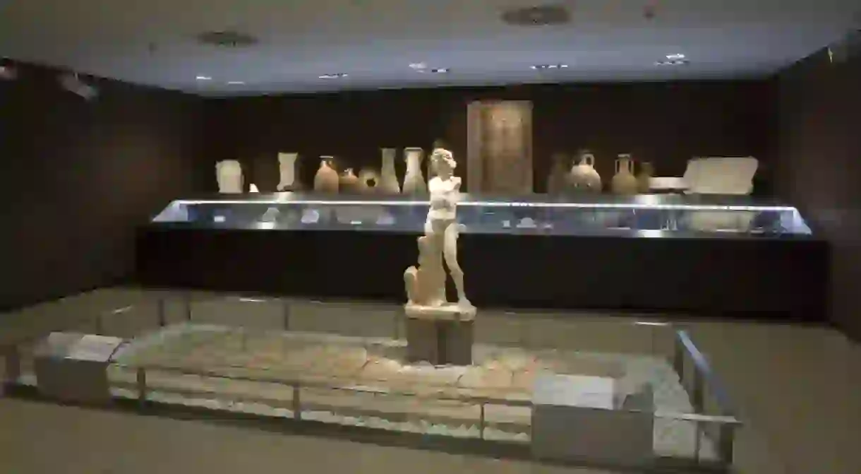 An exhibition room in the Museo de Almería