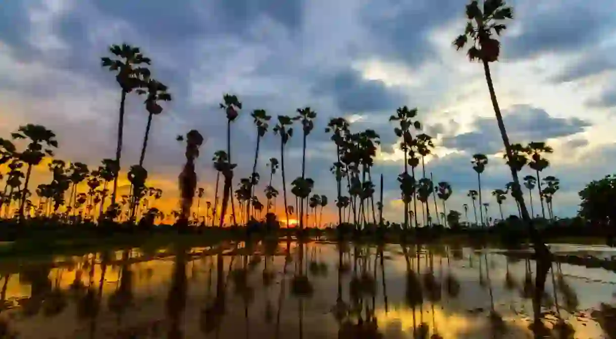 A typical rural Cambodian scene