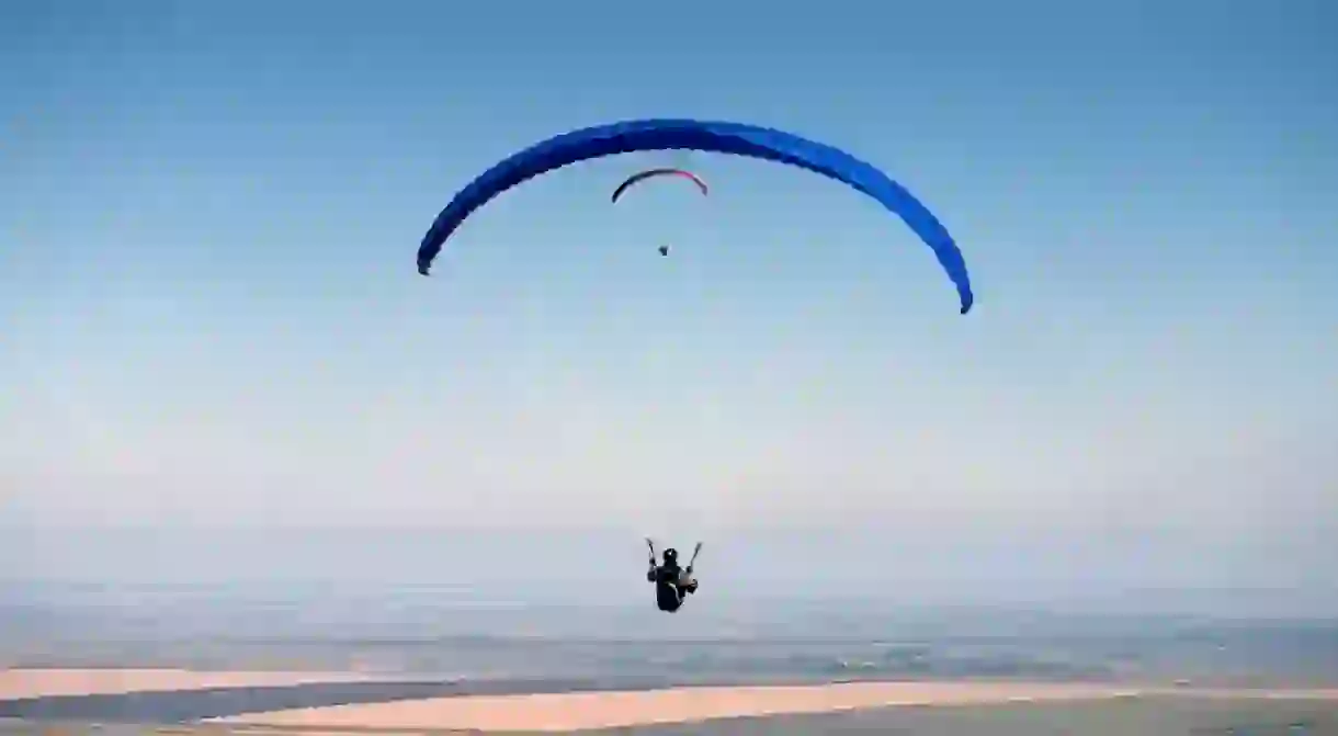 A spot of paragliding in Serbia