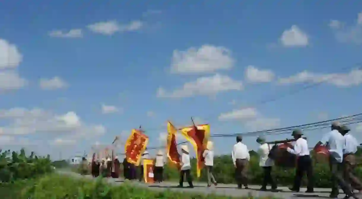 Rural funeral in Vietnam