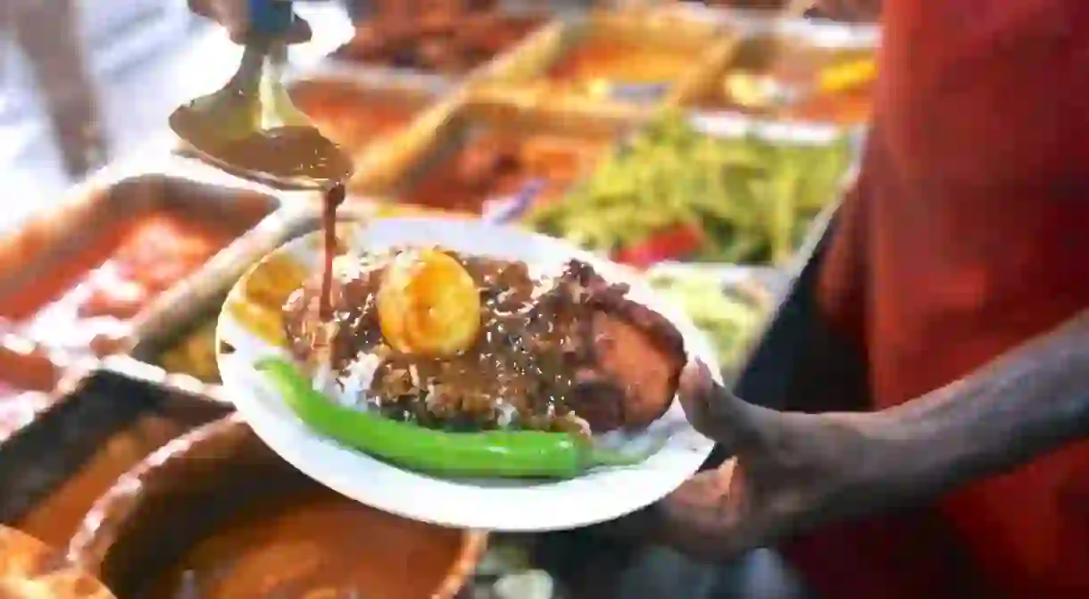 Nasi Kandar is a popular self-service dining in Malaysia