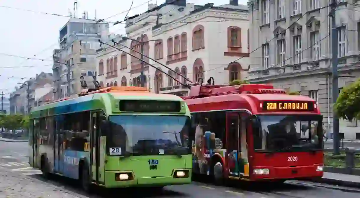 Belgrades trolleybuses come in old and new varieties