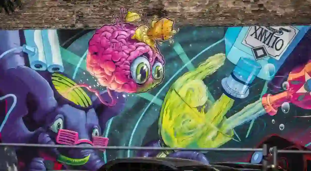 Mural created by Fat Heat, Mr.Zero and ObieOne