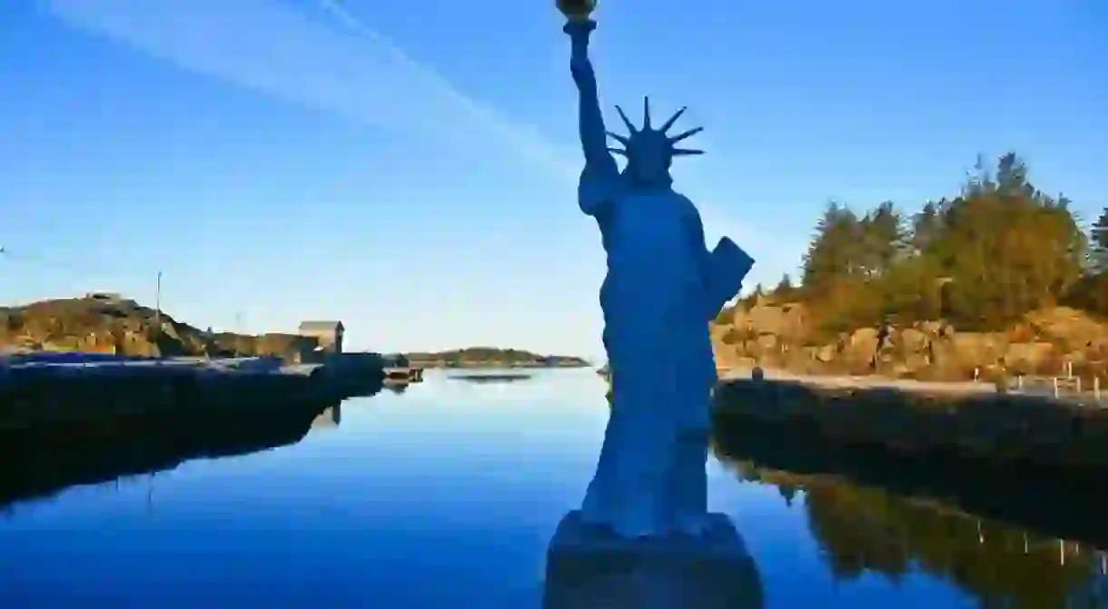 The Norwegian town of Visnes has its own Statue of Liberty