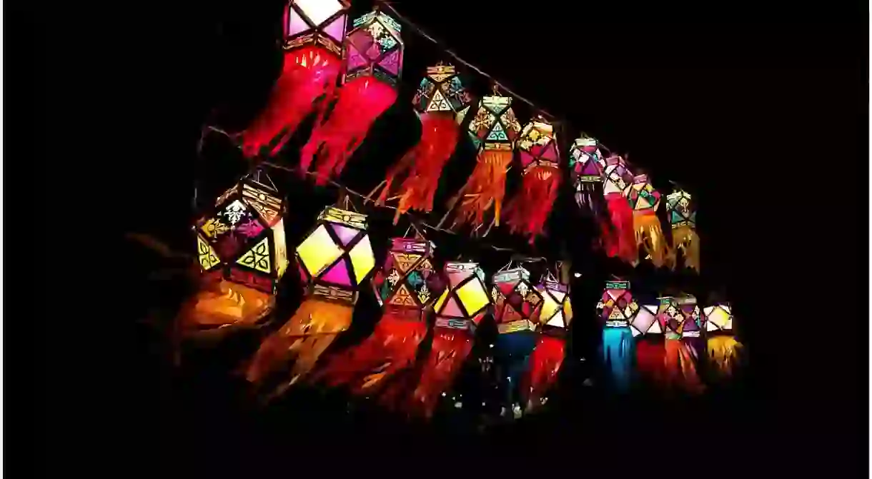 Traditional Diwali lanterns