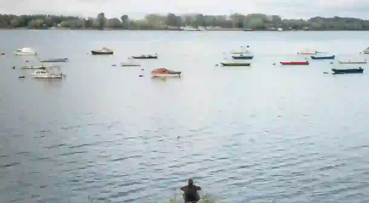 The riverside in Zemun at a quieter time