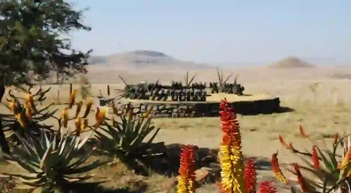 Zulu memorial at Isandlwana