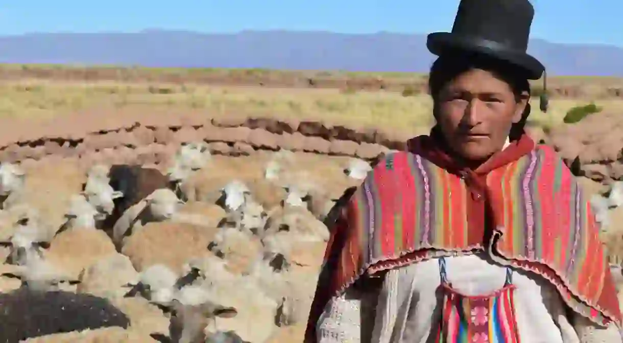 Rural Bolivian woman