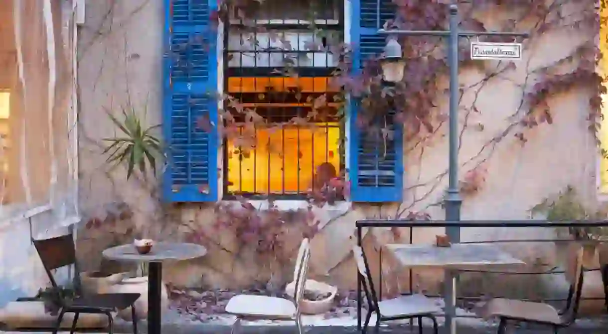 A coffee shop in the German Colony, Haifa