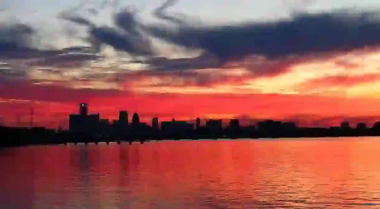 Detroit sunset