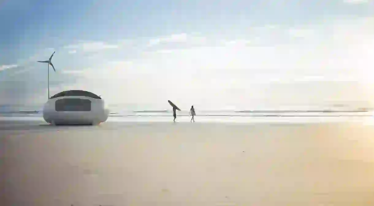 A new way to camp out on the beach