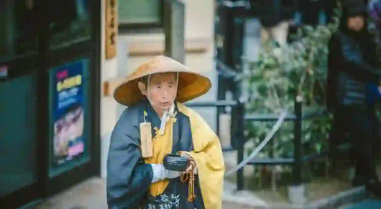 A Bhikkhu (Buddhist priest) in Kyoto