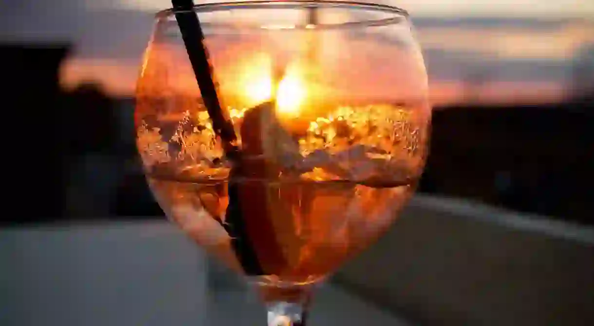 Cocktail at sunset