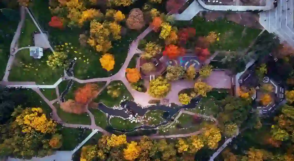 The park in front of NDK, Sofia