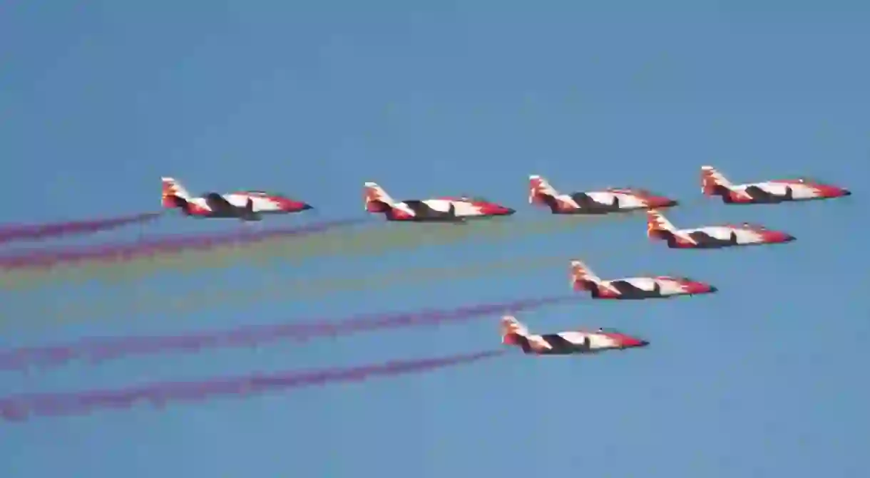 The Spanish airforces aerial display