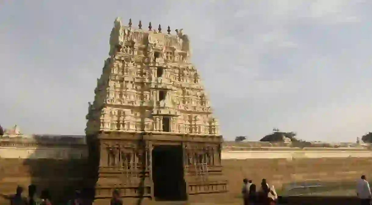 The famous 16th century Hindu Temple located within the Vellore Fort