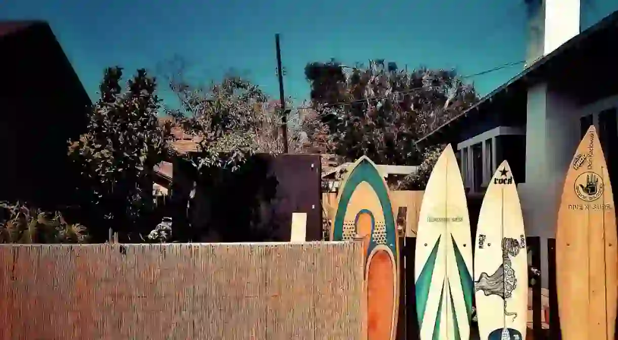 Surfboards in sunny USA