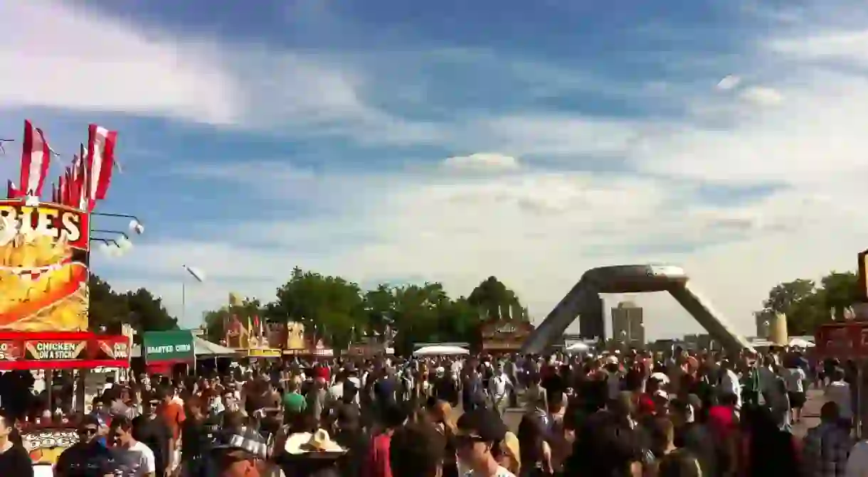 Crowded Hart Plaza