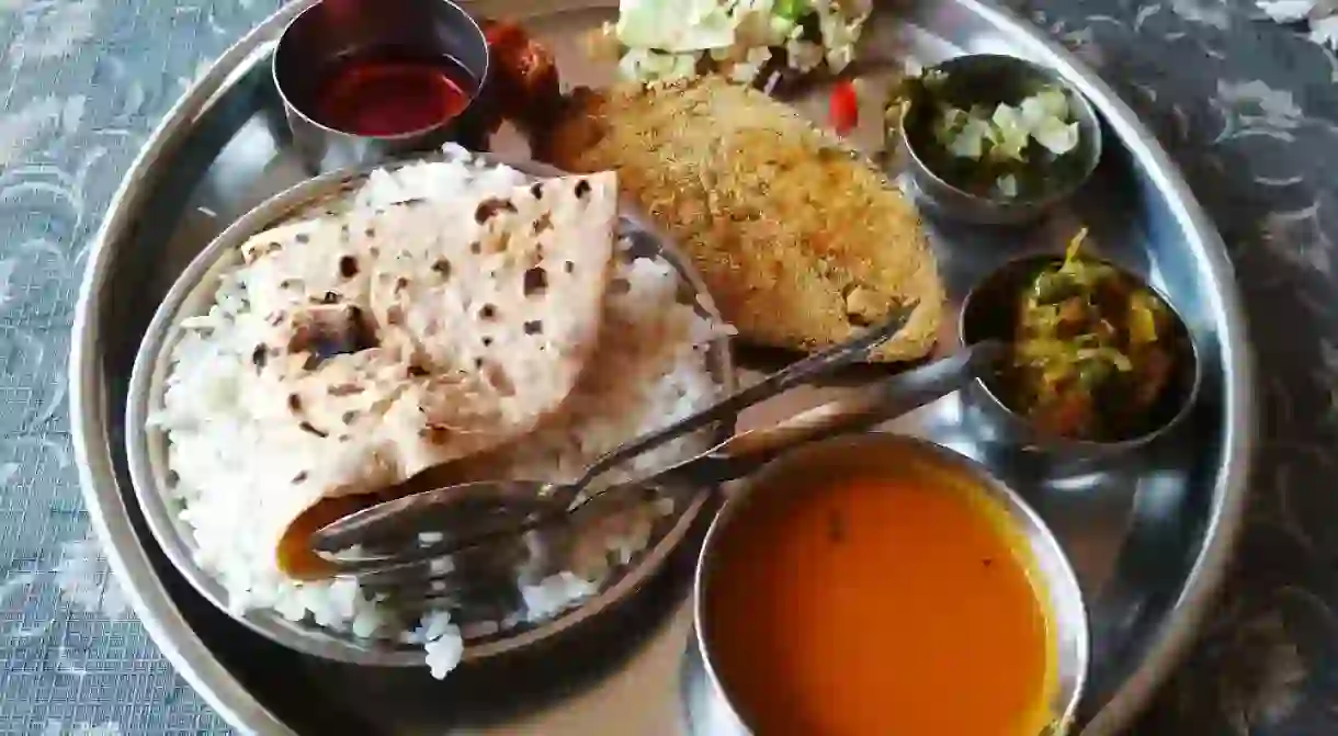 Goas famous fish thali