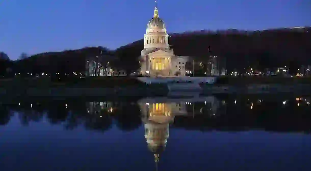 The West Virginia State Capitol Building in Charleston, WV