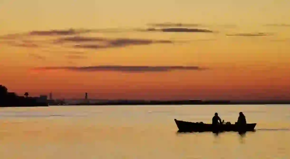 Sunset over Corrientes