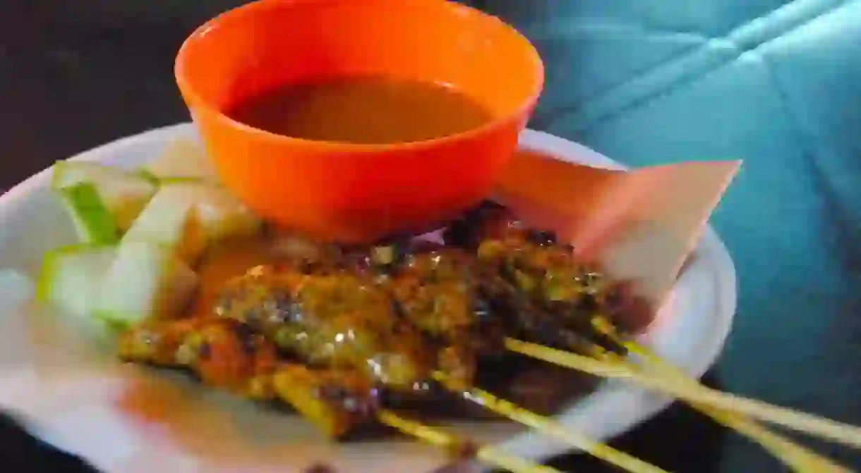 Chicken satay, Melaka