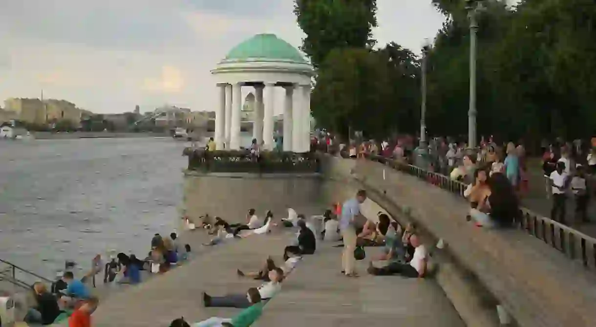 The river bank in Gorky Park