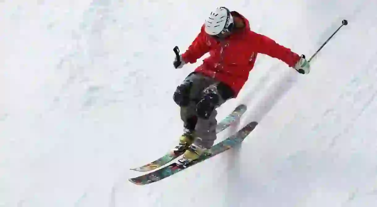 A skier