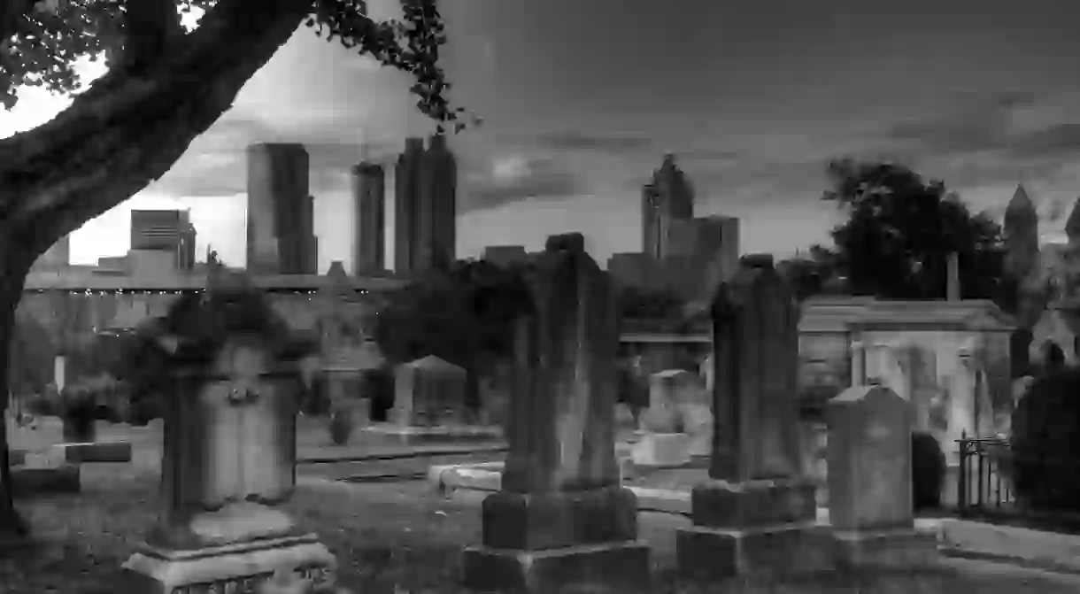 Tombs at historic Oakland Cemetery