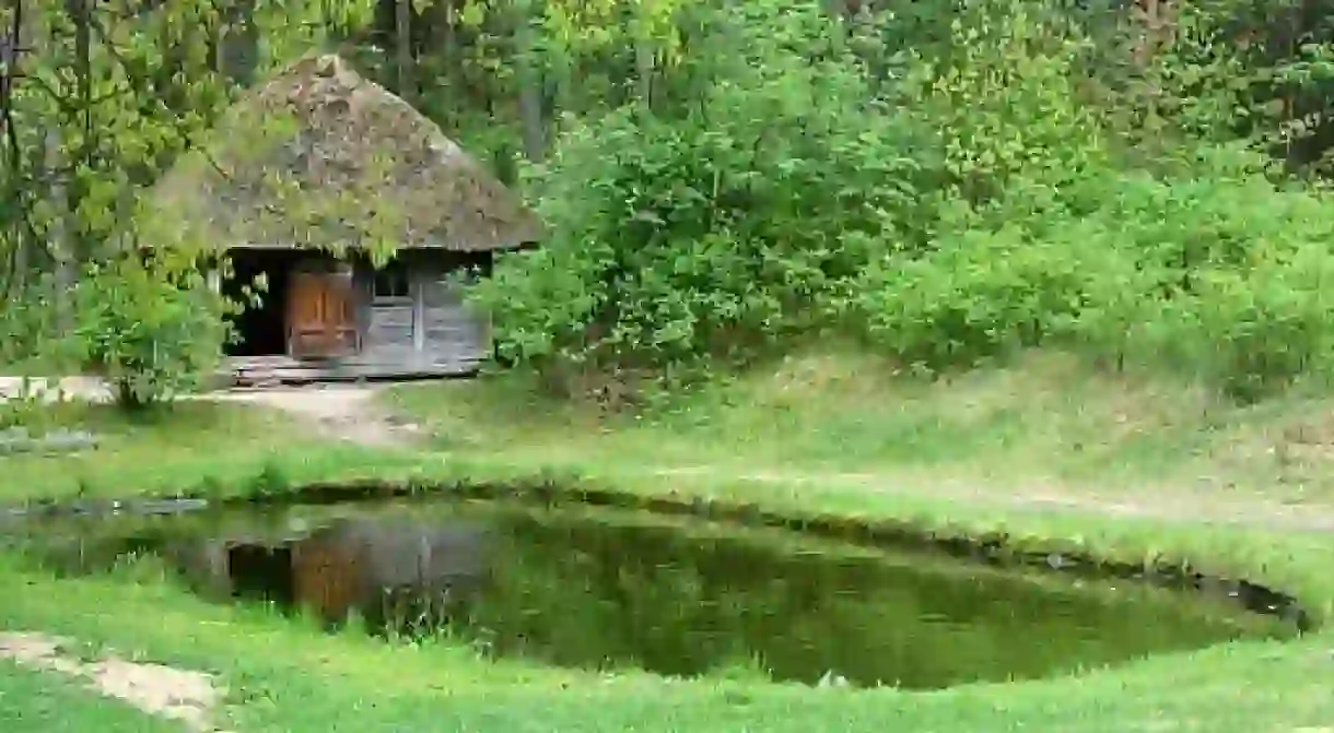 Traditional Latvian bath house