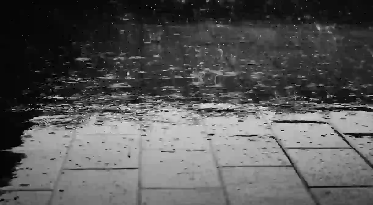 rain on the pavement